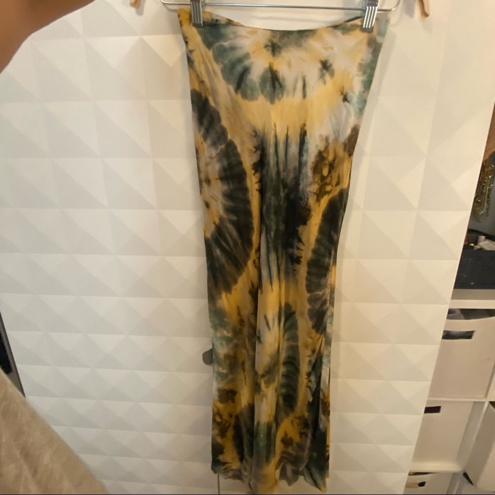 Zara tie-dye midi skirt